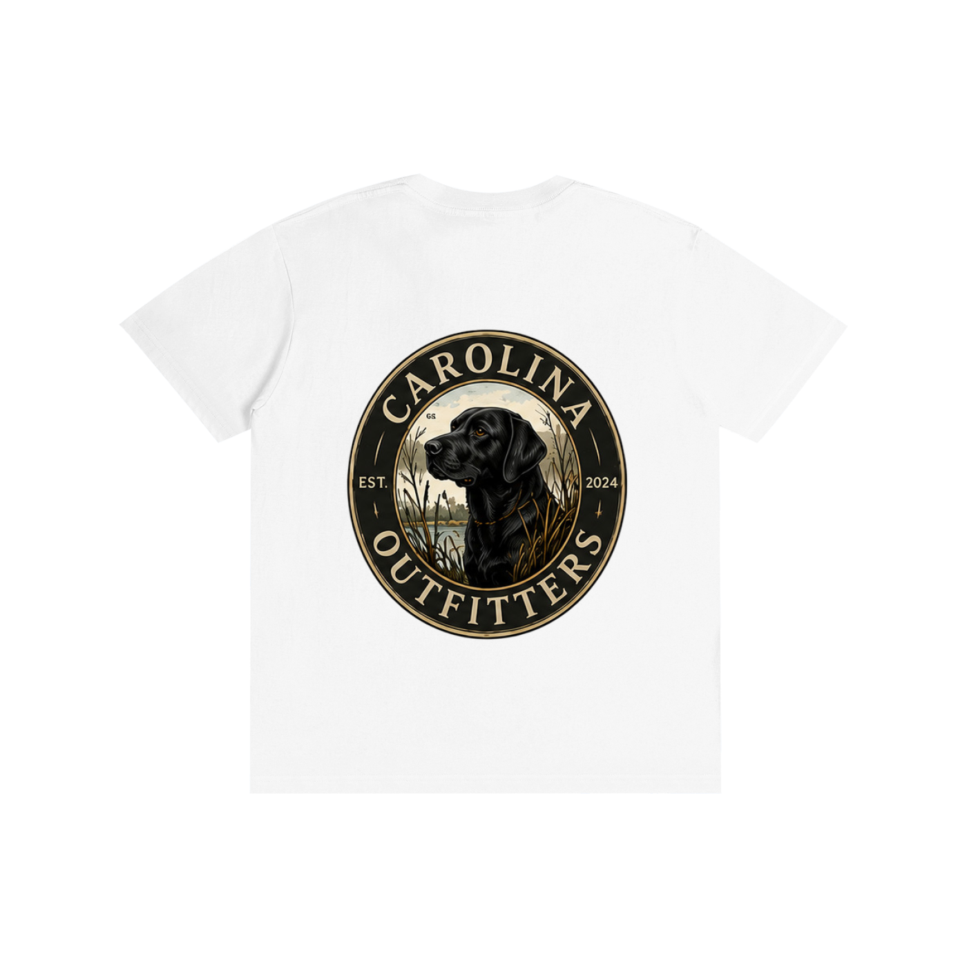 Mens Carolina Outfitters Black Lab Oval T-Shirt