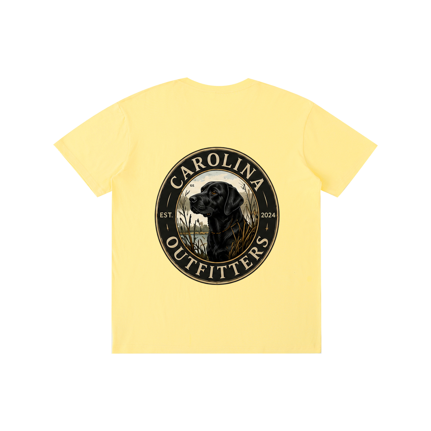 Mens Carolina Outfitters Black Lab Oval T-Shirt
