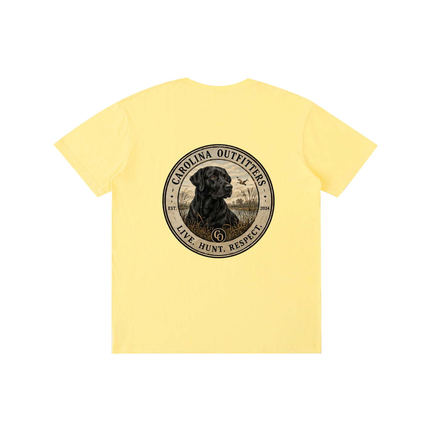 Mens Carolina Outfitters Black Lab Oval T-Shirt