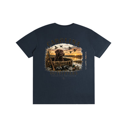 Mens Carolina Outfitters Black Lab Duck Blind T-Shirt