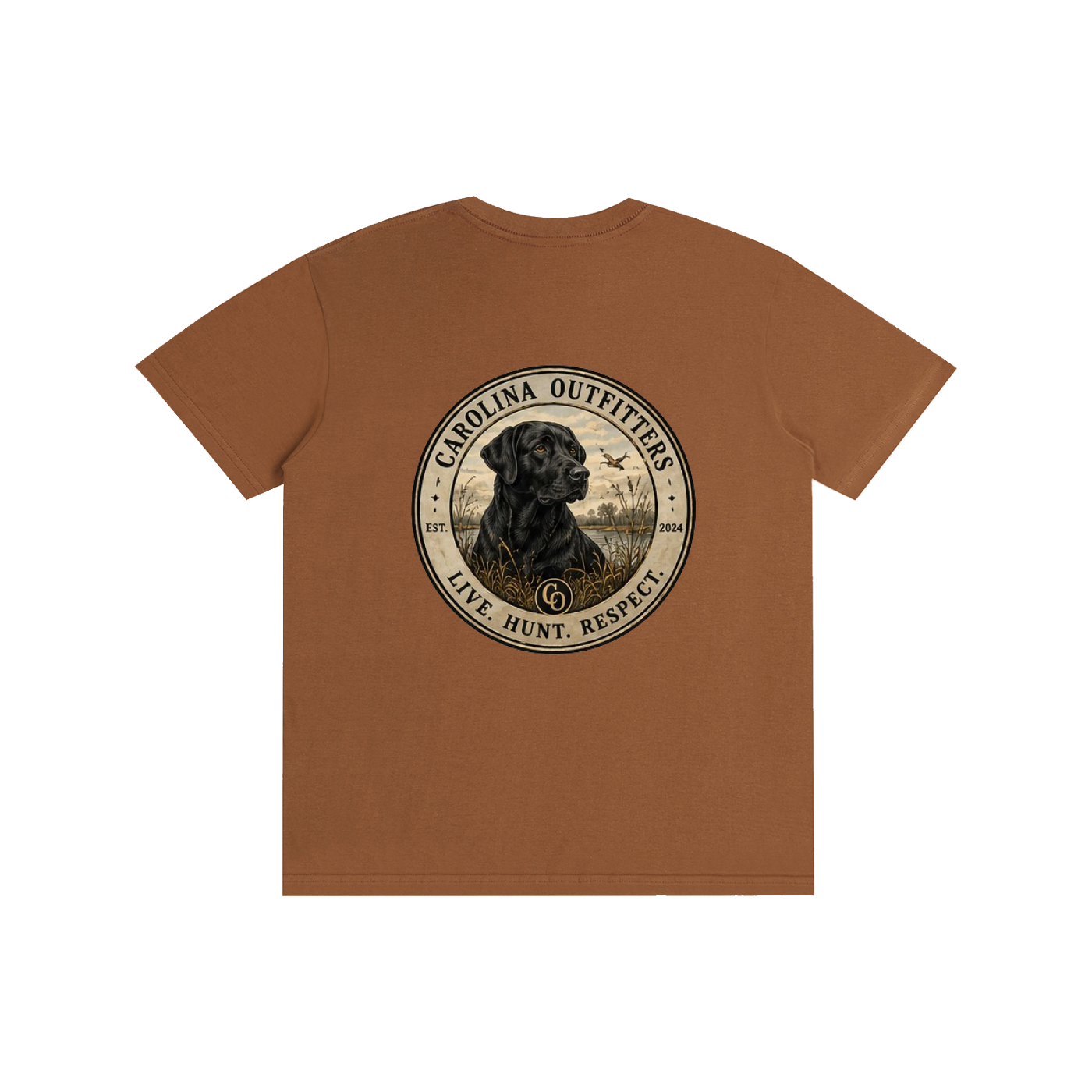 Mens Carolina Outfitters Black Lab Oval T-Shirt