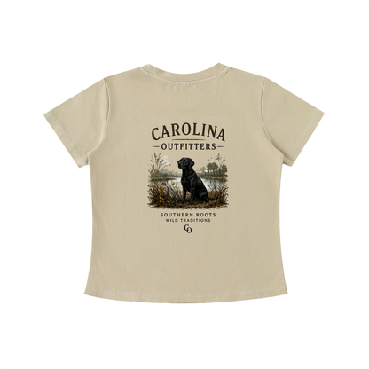 Womens Vintage Wash Black Lab Carolina Outfitters T-shirt