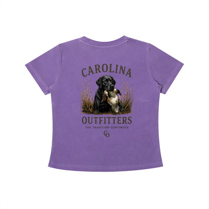 Womens Vintage Wash Carolina Outfitters Black Lab T-shirt