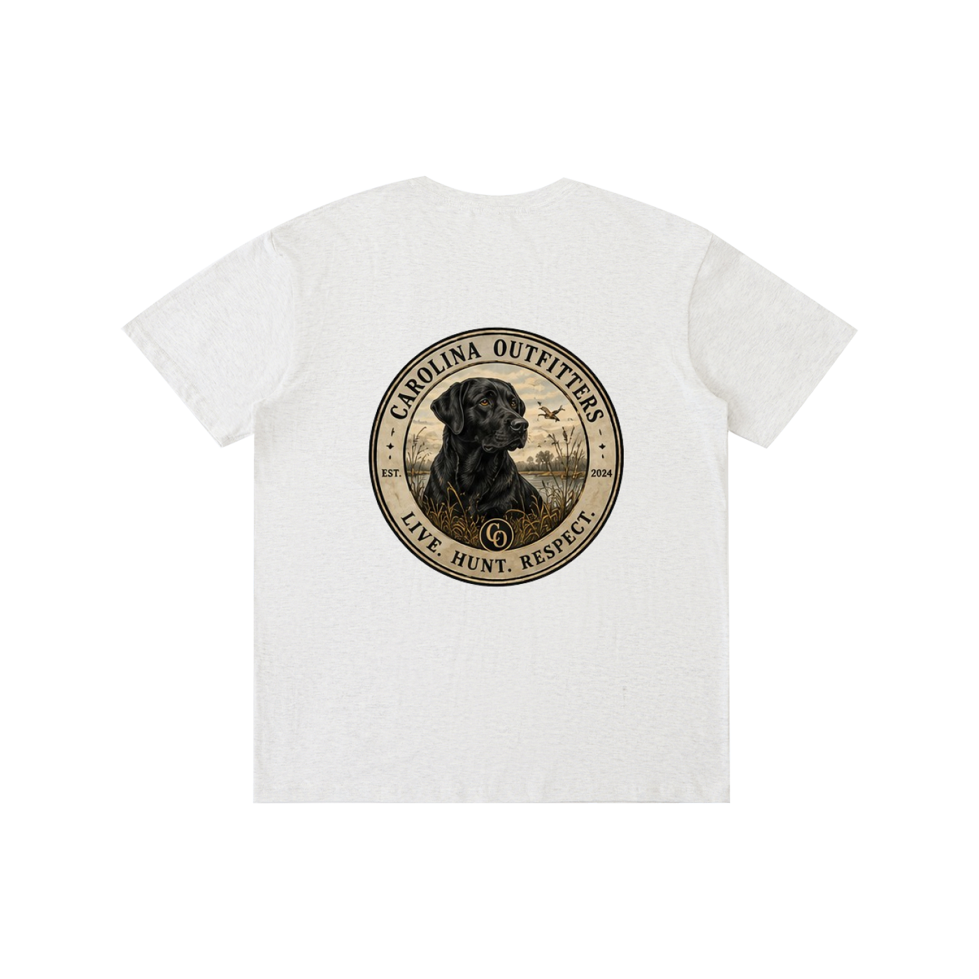 Mens Carolina Outfitters Black Lab Oval T-Shirt