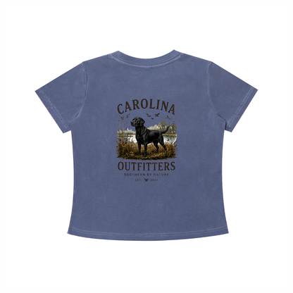 Womens Vintage Wash Carolina Outfitters Black Lab T-shirt