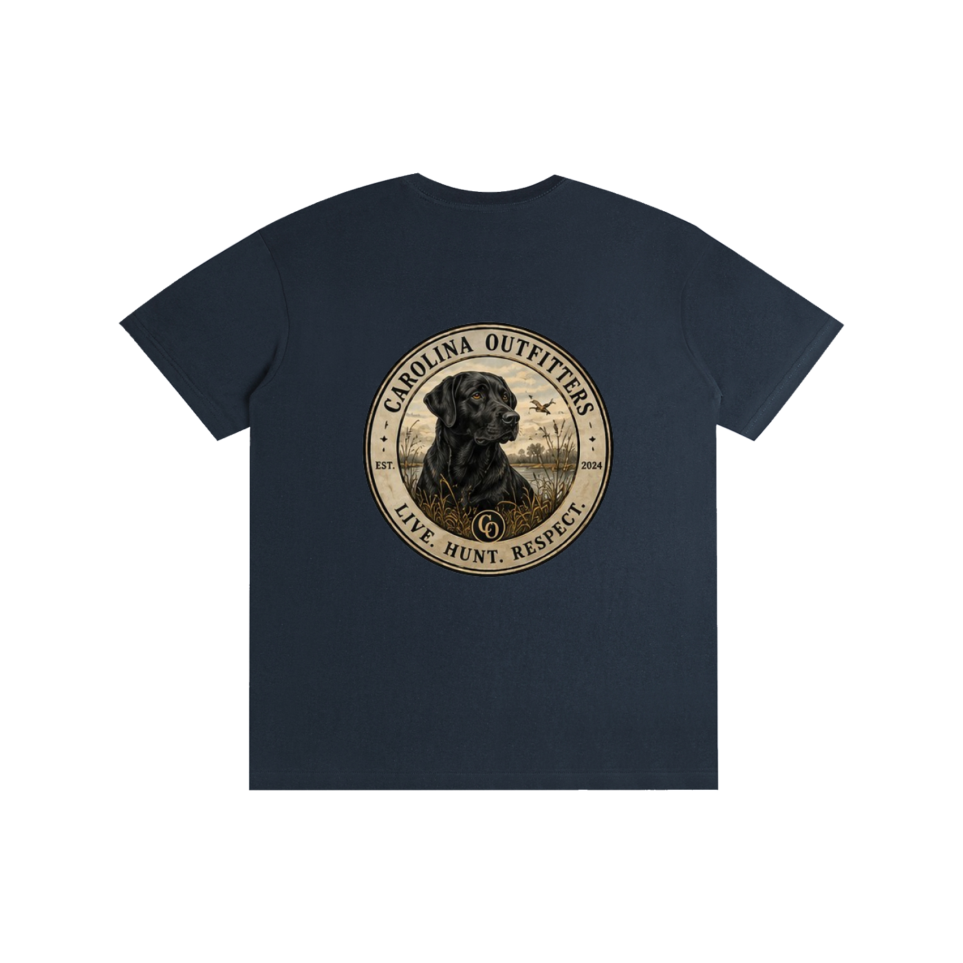 Mens Carolina Outfitters Black Lab Oval T-Shirt